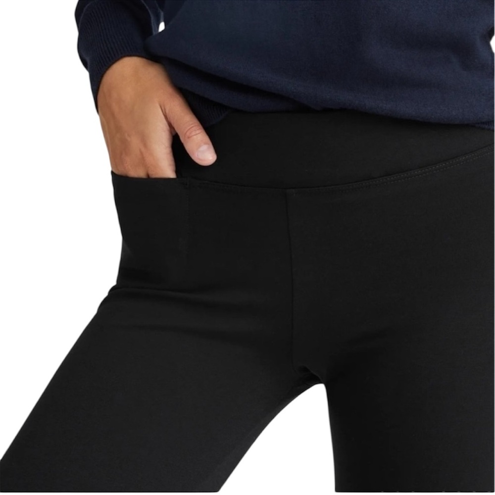 American Giant Pant Stretch Slim Pants Leggings Black Size 16 Tall - Picture 3 of 9